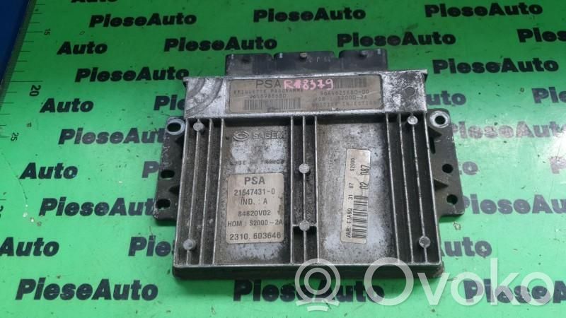 Peugeot 206 Unité de commande, module ECU de moteur 