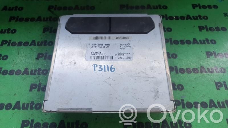Mercedes-Benz C W203 Komputer / Sterownik ECU silnika 