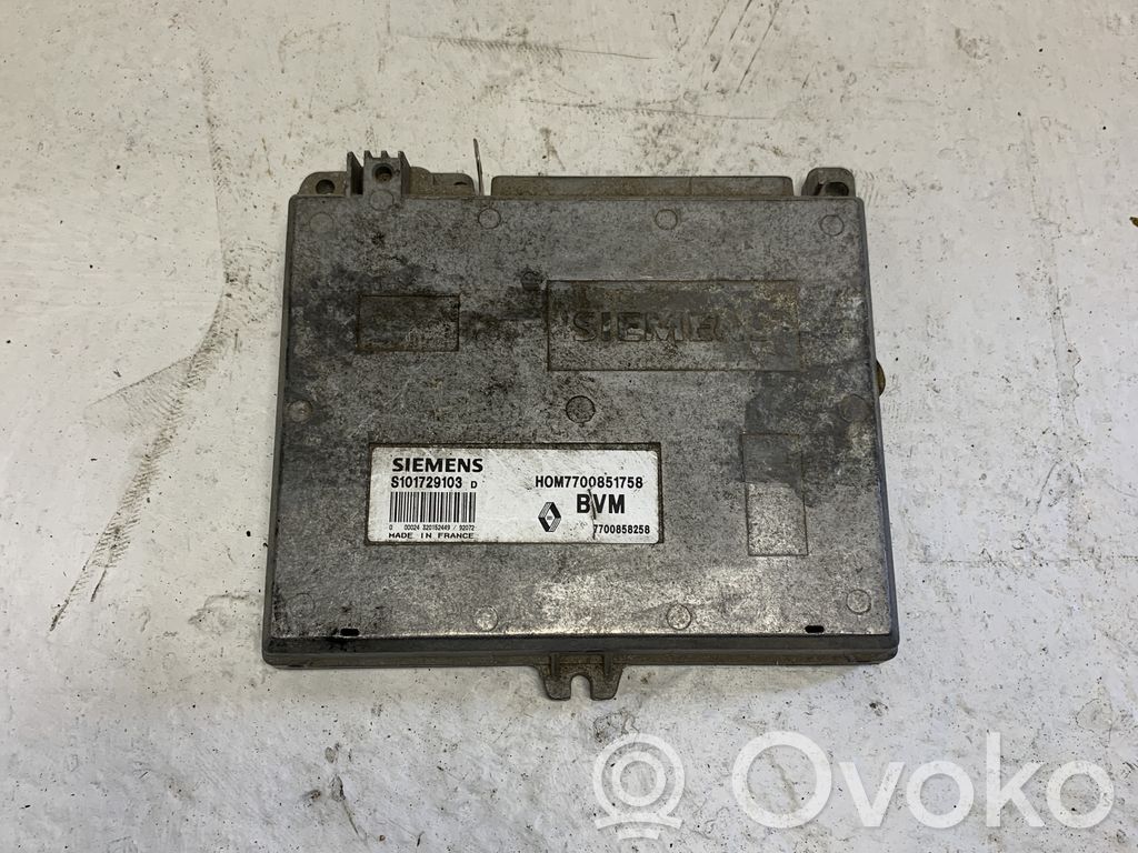 Engine control unit/module   7700851758,S101729103D