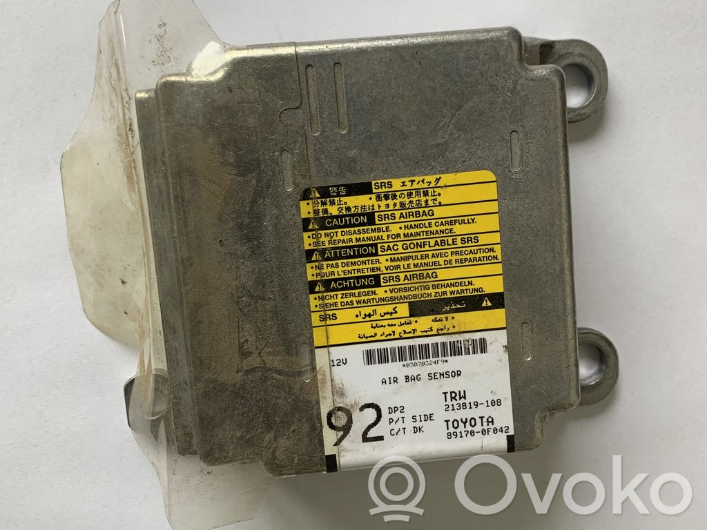 Toyota Corolla Verso AR10 Airbag control unit/module 
