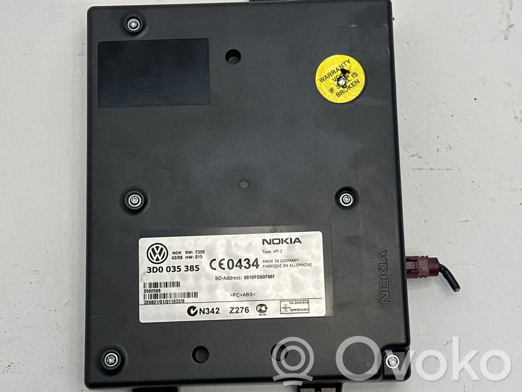 Volkswagen Phaeton Bluetooth control unit module 