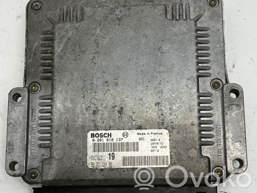Citroen Xsara Picasso Engine control unit/module 