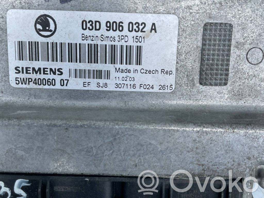 Engine control unit/module   03D906032A,5WP4006007