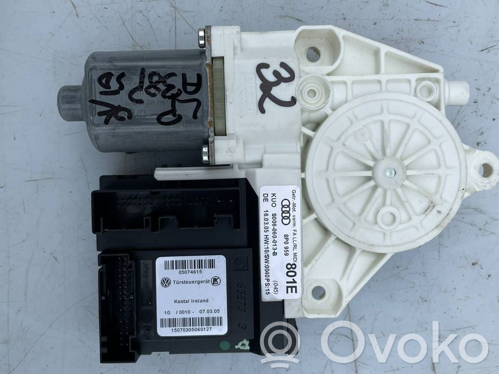 Audi A3 S3 A3 Sportback 8P Silnik regulatora szyby drzwi przednich 