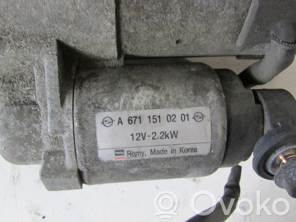 SsangYong Korando Motor de arranque 