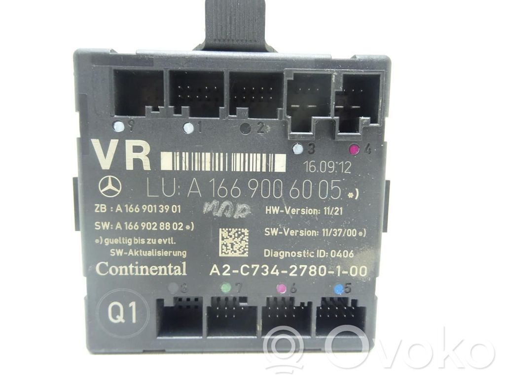 Mercedes-Benz A W176 Door central lock control unit/module 
