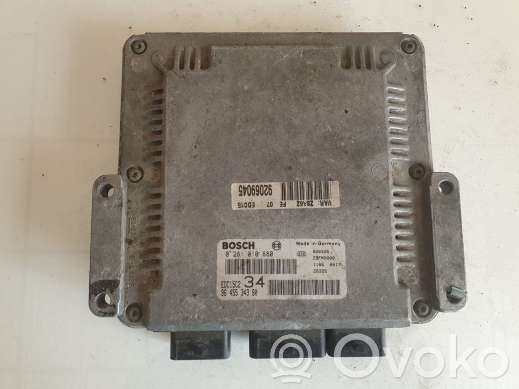 Peugeot 607 Engine control unit/module 