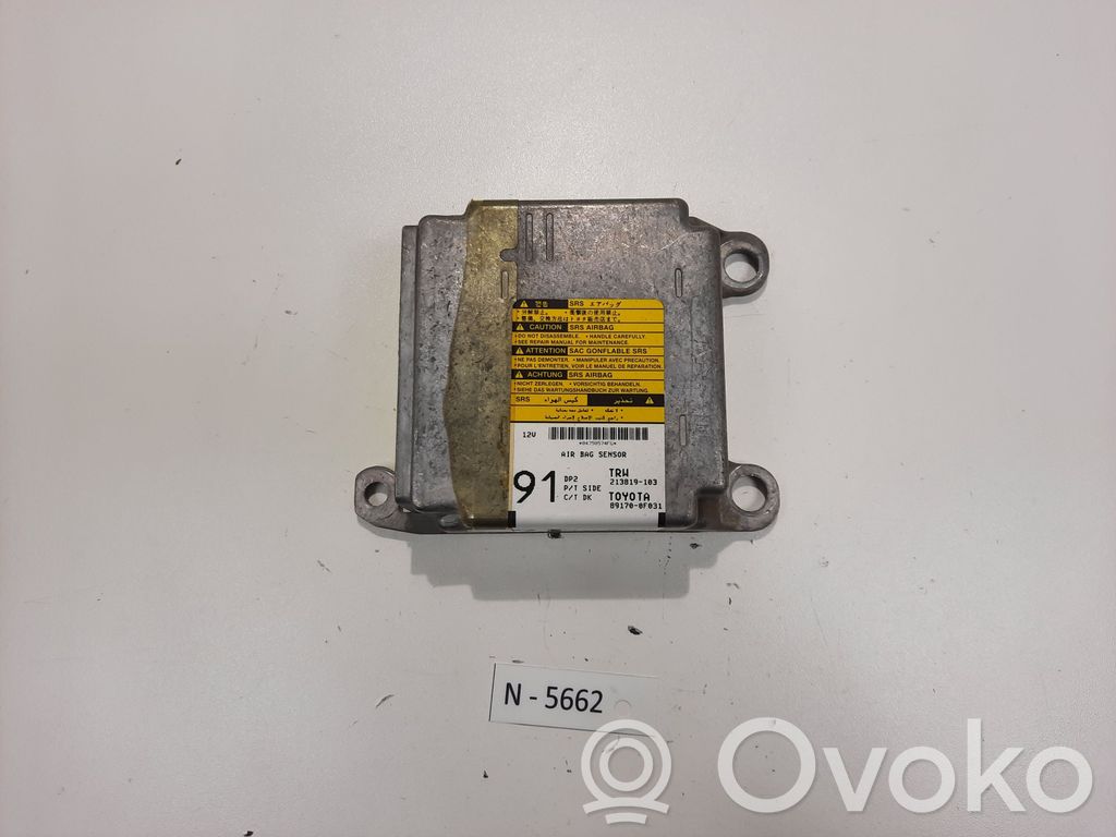 Toyota Corolla Verso E121 Airbag control unit/module 