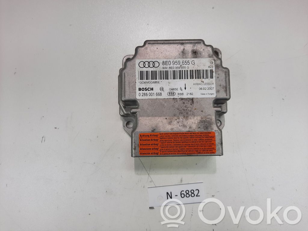 Audi A4 S4 B7 8E 8H Module de contrôle airbag 