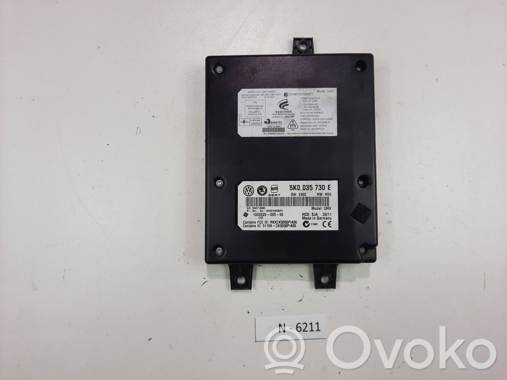 Bluetooth control unit module   5K0035730E