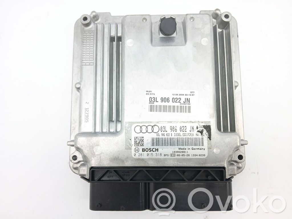 Engine control unit/module   03L906022JN,0281015318,03L906022B