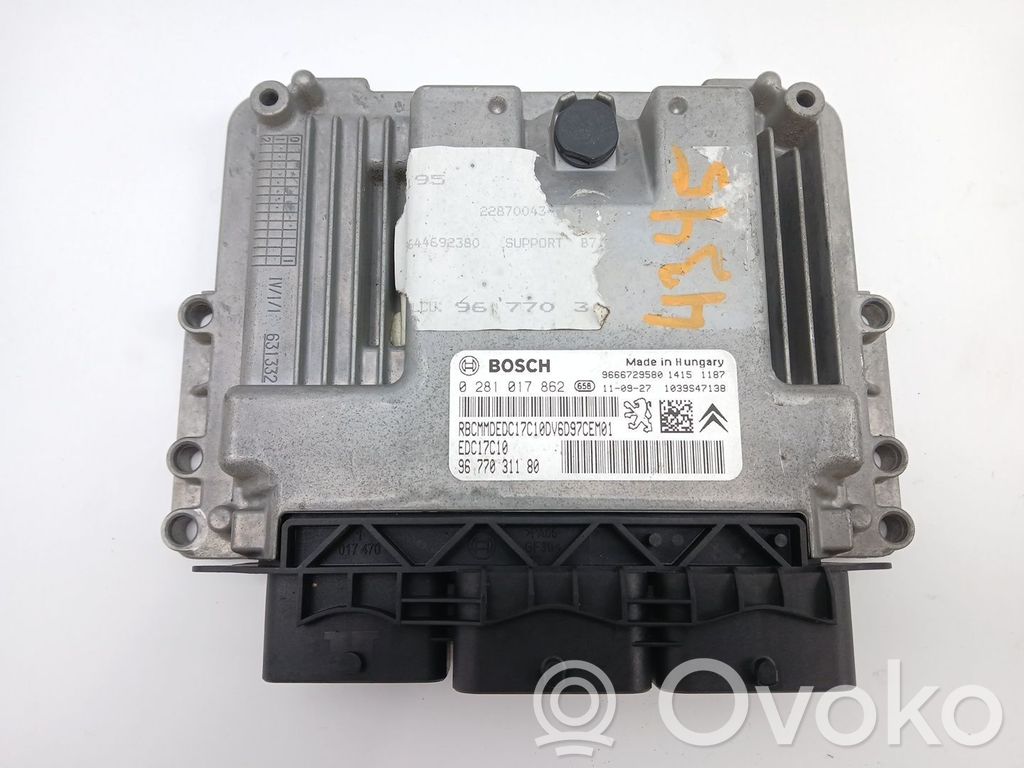 Engine control unit/module   0281017862,9666729580
