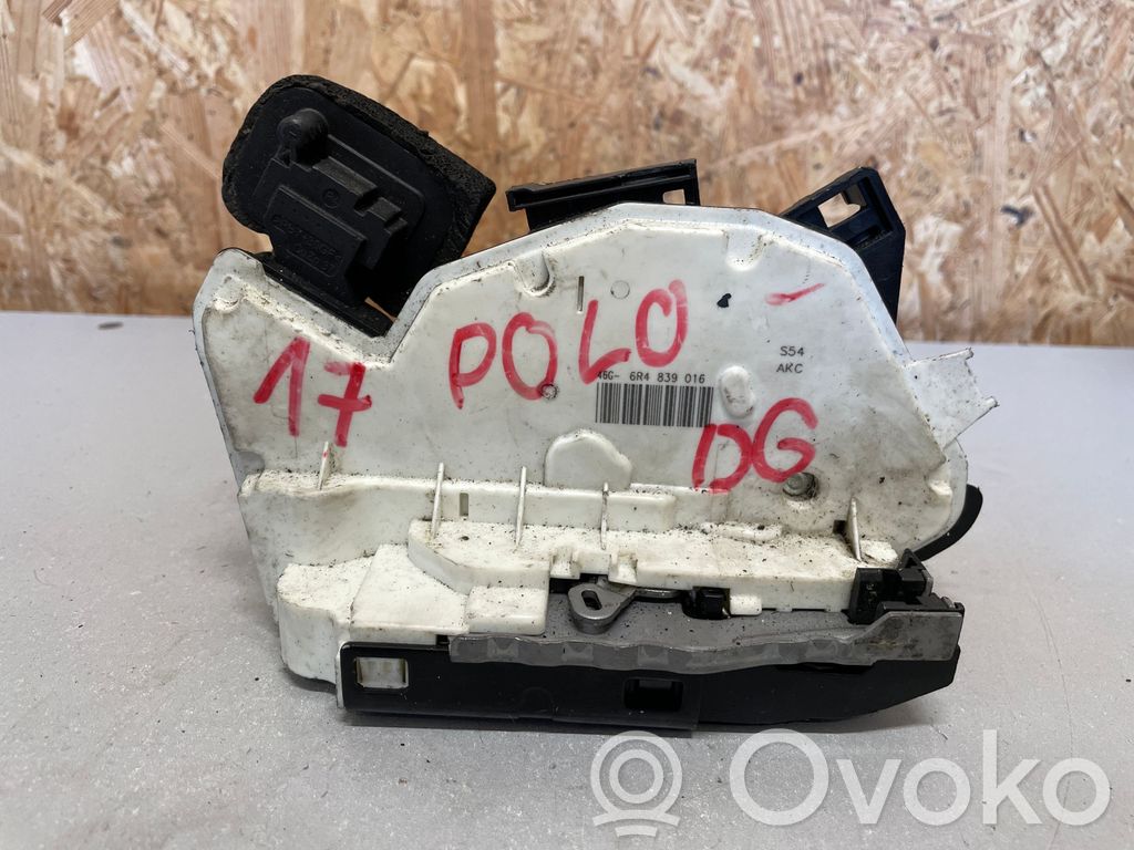 Volkswagen Polo V 6R Zamek drzwi tylnych 