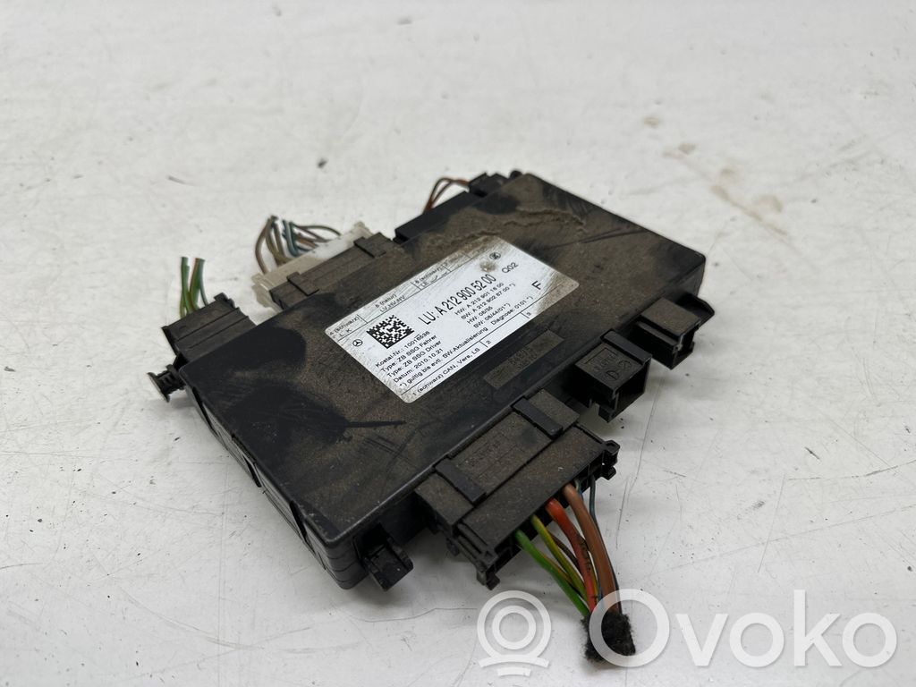 Mercedes-Benz E W212 Module de commande de siège 