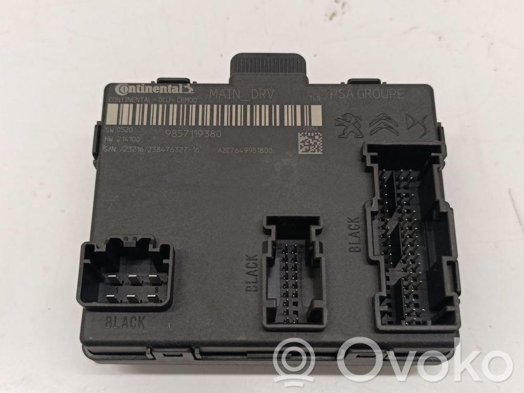 Opel Astra L Unité de commande module de porte 