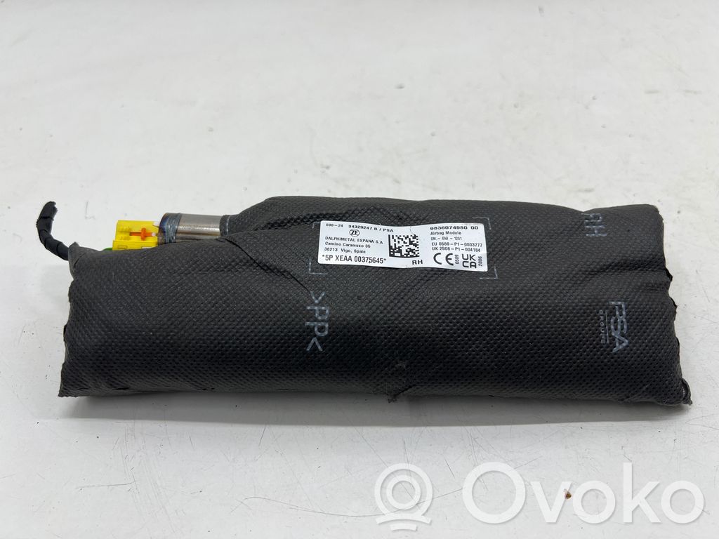 Poduszka powietrzna Airbag fotela   9836074980,S4R1201