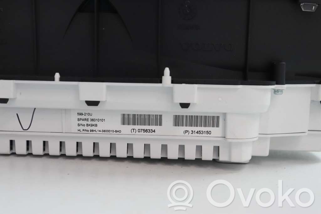Volvo XC60 Vitezometru (grup de instrumente) 