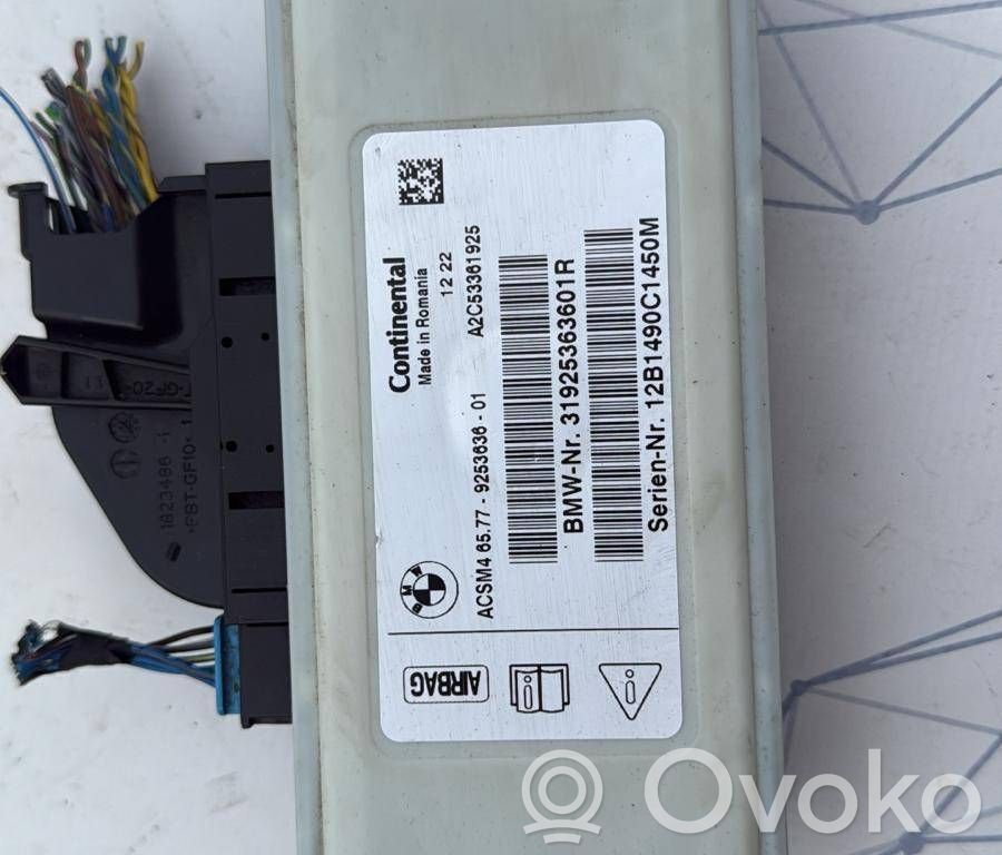 Sterownik / Moduł Airbag   9253636,925363601,A2C53361926