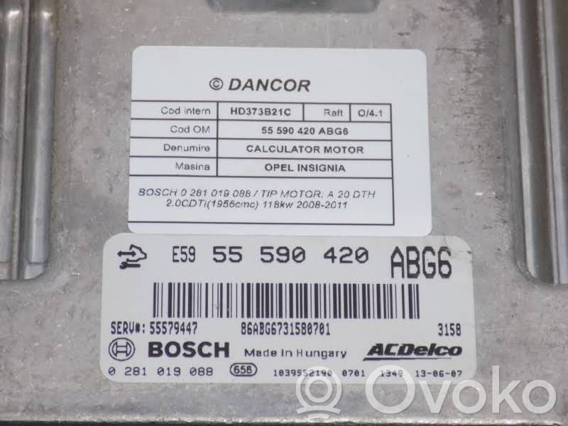 Opel Insignia A Engine control unit/module 