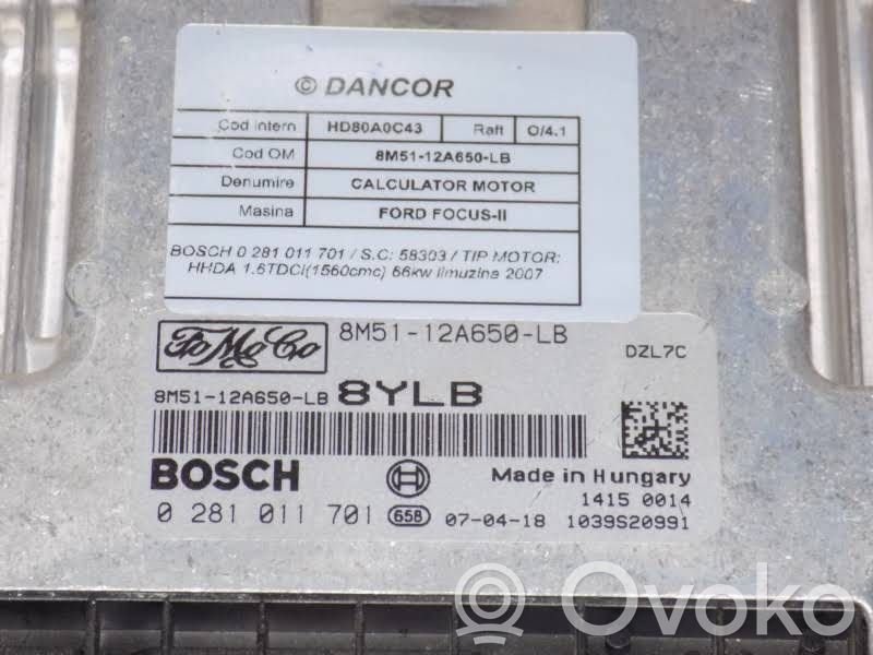 Ford Focus Engine control unit/module 