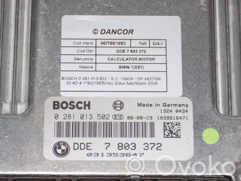 BMW 1 E81 E87 Engine control unit/module 