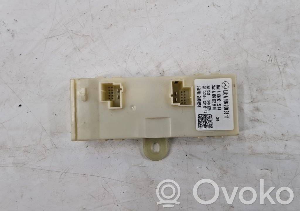 Mercedes-Benz ML W166 Sterownik / Moduł elektrycznej klapy tylnej / bagażnika 