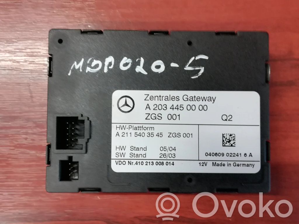 Mercedes-Benz C W203 Módulo de control Gateway 