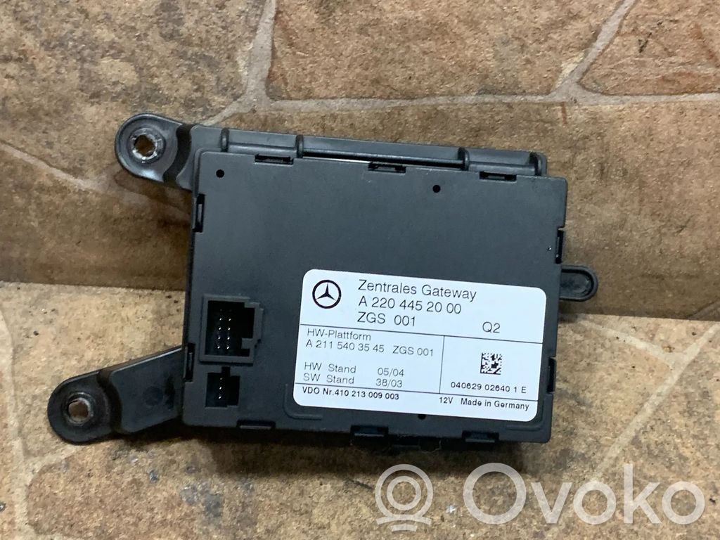 Mercedes-Benz SL R230 Módulo de control Gateway 