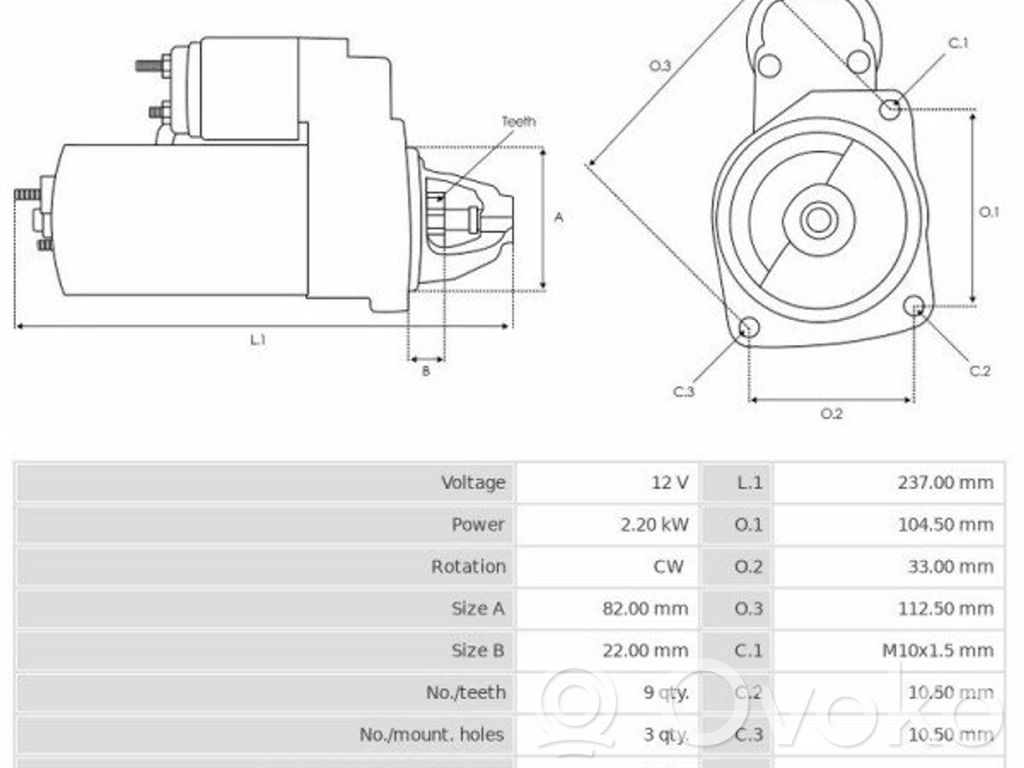 Стартер   25183761,S3146,3EFFE,ASPL,AUTOELECTRO,CASCO,CEVAM,EAI,ELECTROLOG,ELSTOCK,ERA,KUHNER,LOGISTIK,LUCAS,PSH,RNL,SIDAT,VALEO,WOODAUTO