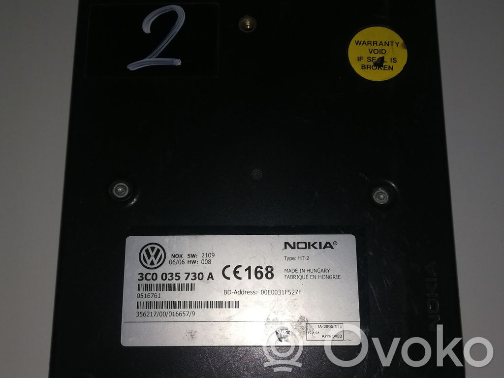 Unidad de control/módulo de bluetooth   VW,3C0035730A