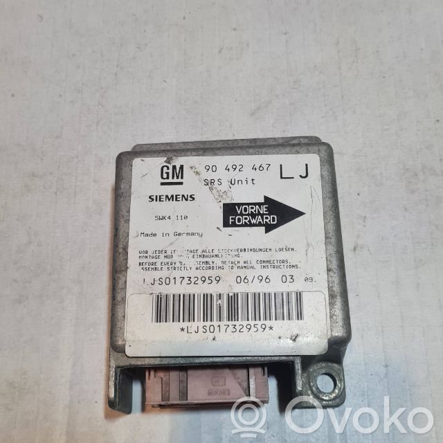 Airbag control unit/module   90492467,5WK4110,LJS01732959,JS01732959,LS01732959