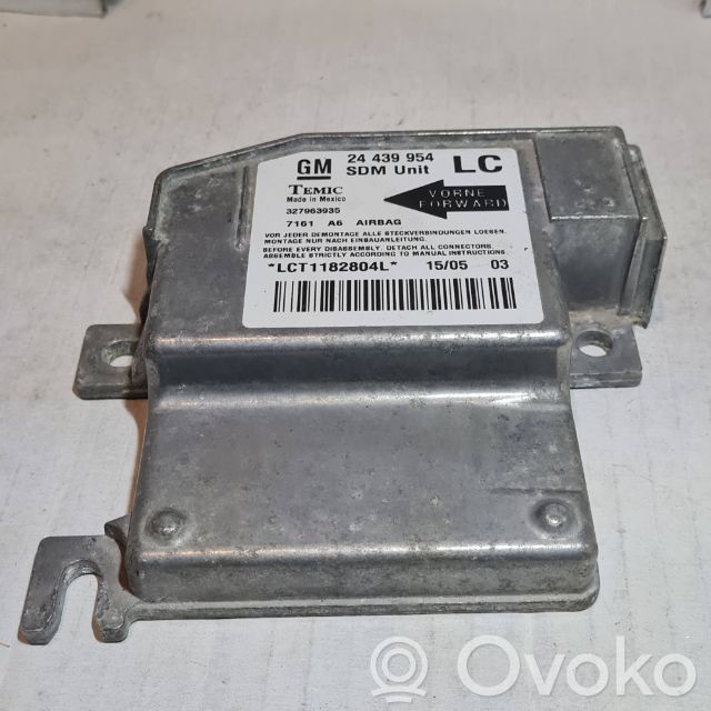 Airbag control unit/module   24439954,LCT1182804L,327963935