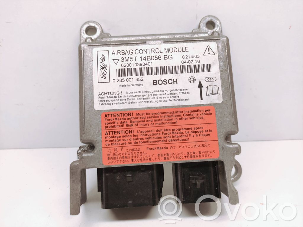 Airbag control unit/module   0285001452,620010390401,3M5T14B056BG,3M5T14B056BC