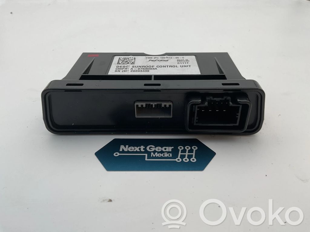 Unidad de control/módulo del techo solar   100751200C,20203439,A0753G03A