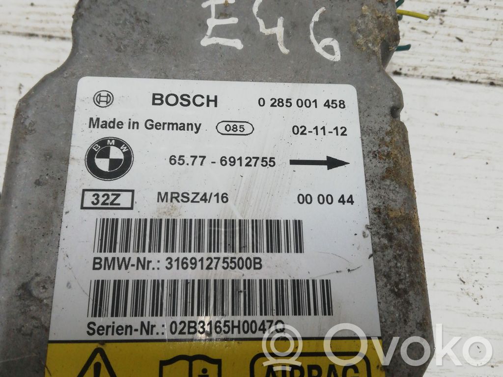 Airbag control unit/module   31691275500B