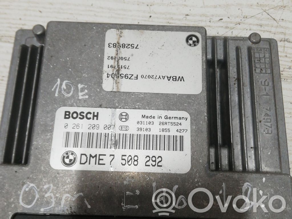 BMW 3 E46 Unidad de control/módulo ECU del motor 