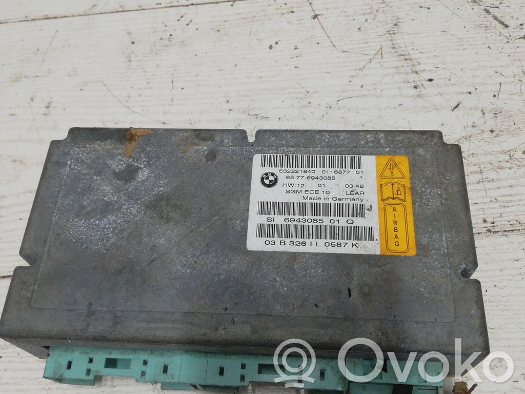 BMW 5 E60 E61 Airbag control unit/module 