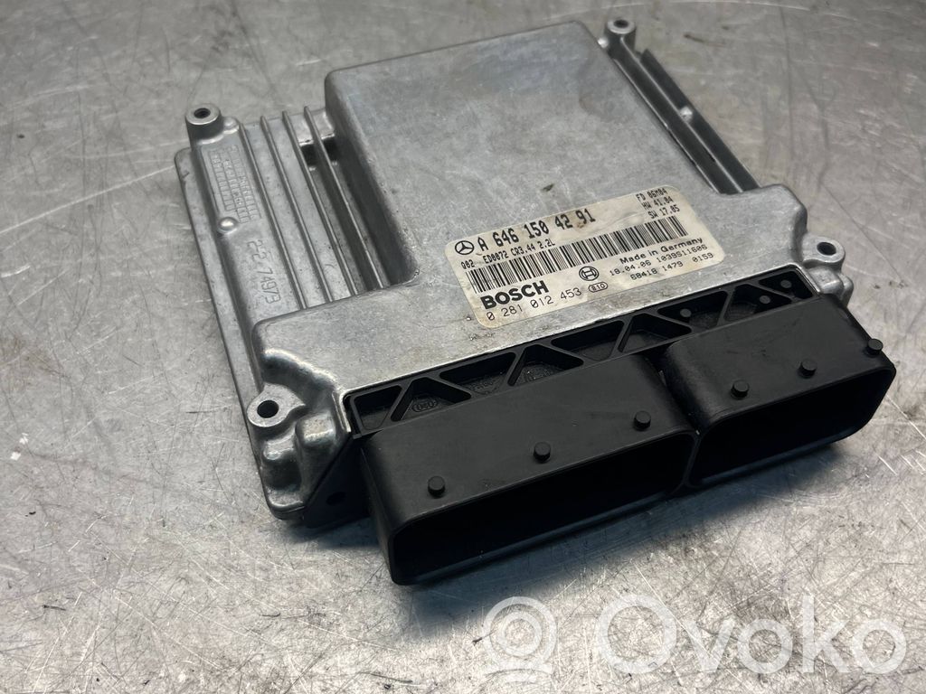 Engine control unit/module   A6461504291,1039S11606,0281012453