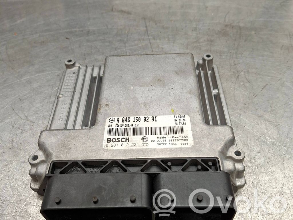 Engine control unit/module   A6461500291,1039S07583,0281012224