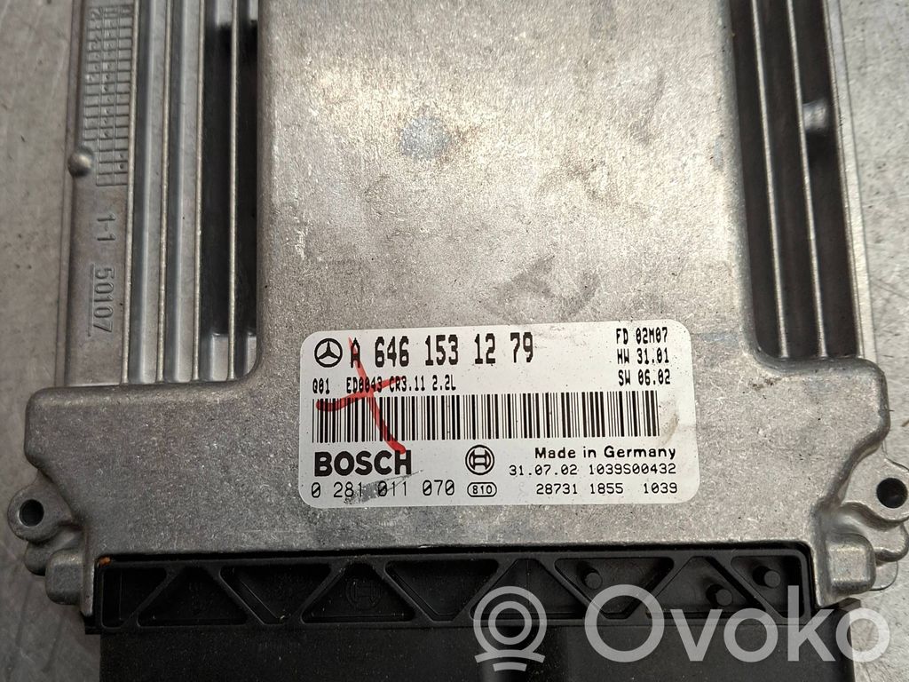 Engine control unit/module   A6461531279,0281011070