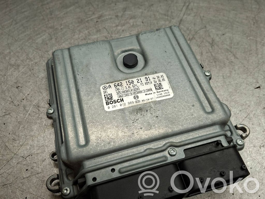 Engine control unit/module   A6421502191,1039S00000,0281012989
