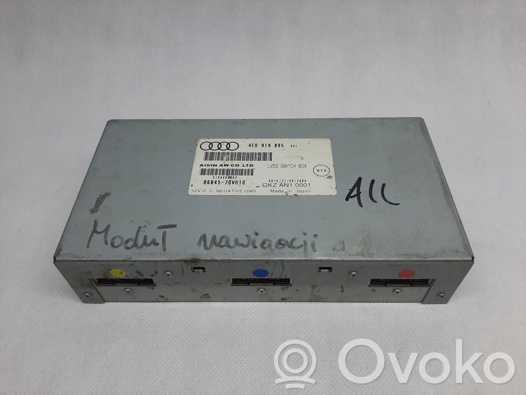 Audi A8 S8 D3 4E GPS navigation control unit/module 