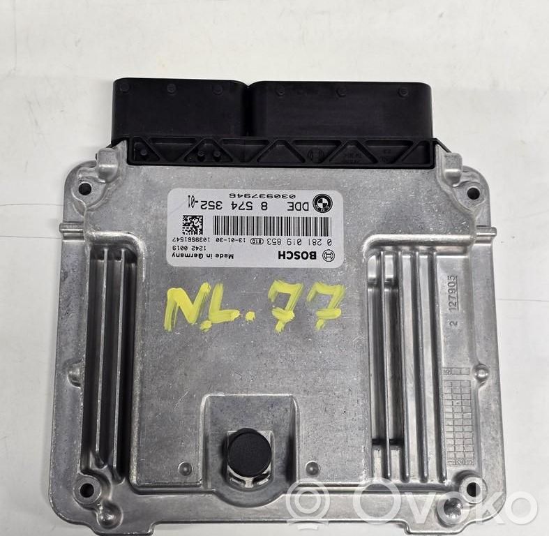 Unité de commande, module ECU de moteur   8574352,8574352,0281019853