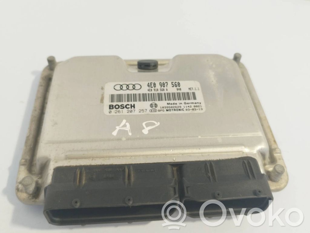 Audi A8 S8 D3 4E Variklio valdymo blokas 
