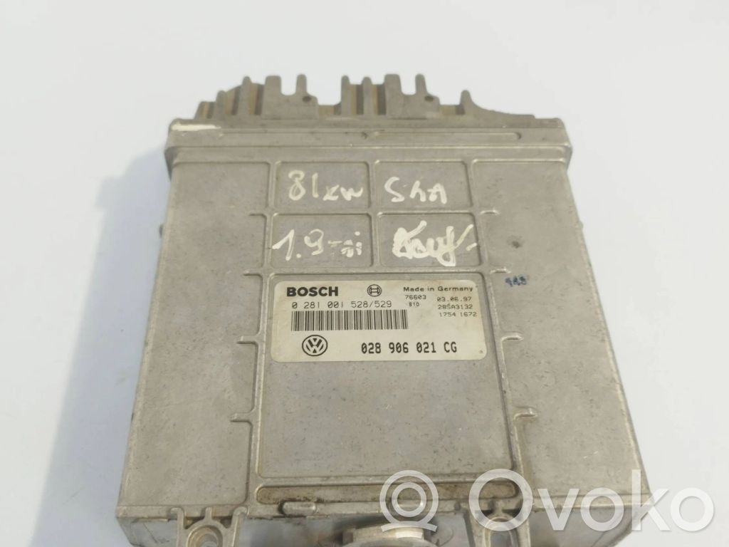 Engine control unit/module   028906021CG,28SA3132,0281001528