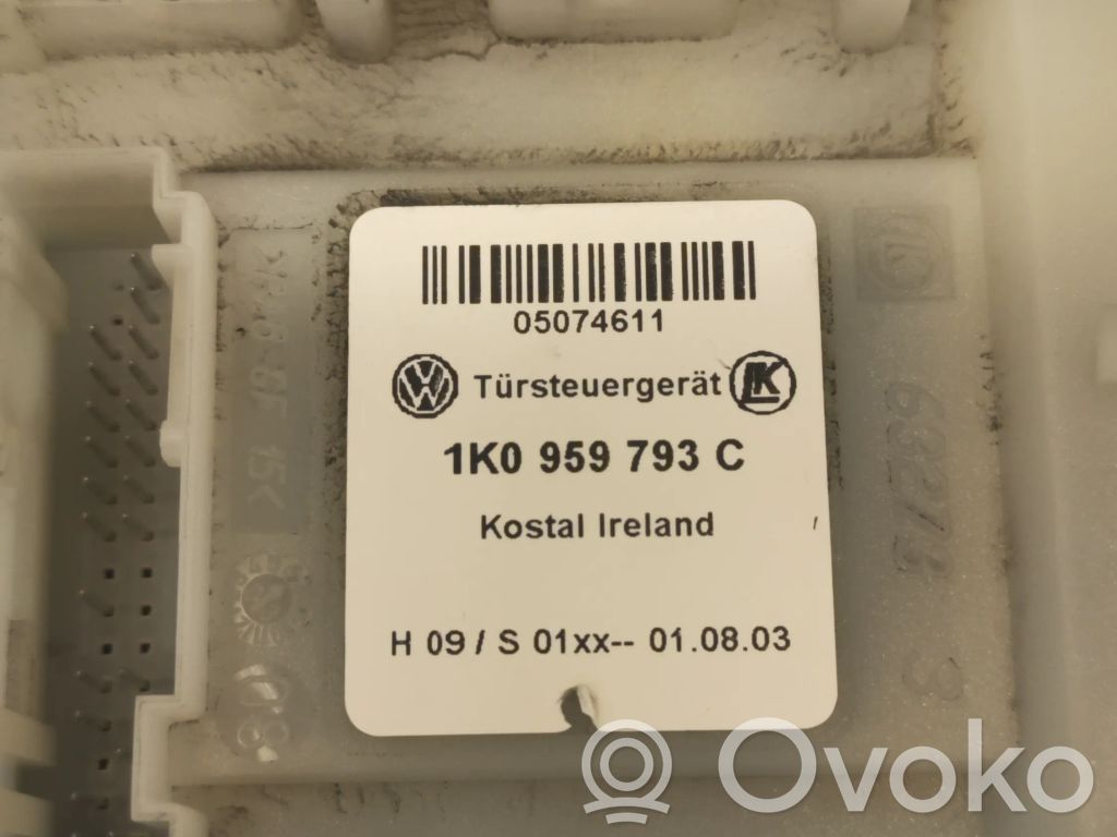 Silnik regulatora szyby drzwi przednich   1K0959793C,05074611