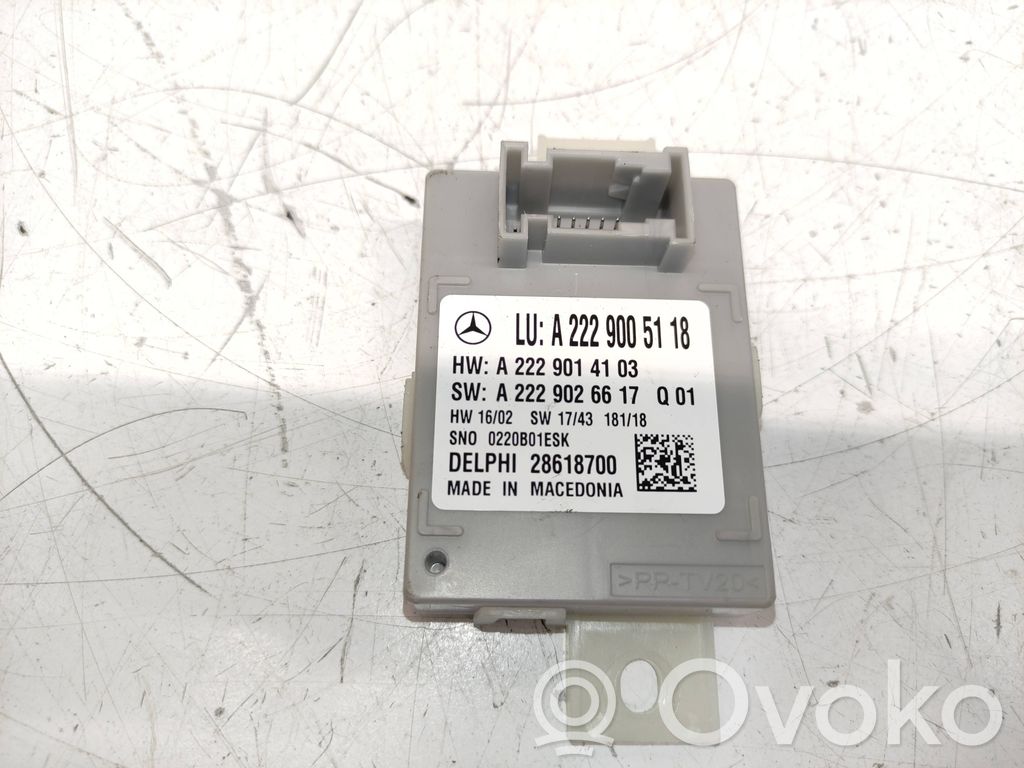 Module d'éclairage LCM   A2229005118,A2229026617,A2229014103