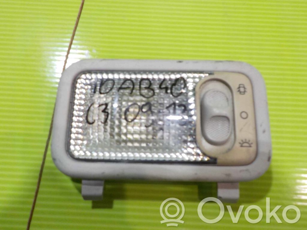 Citroen C3 Headlining lighting console trim 