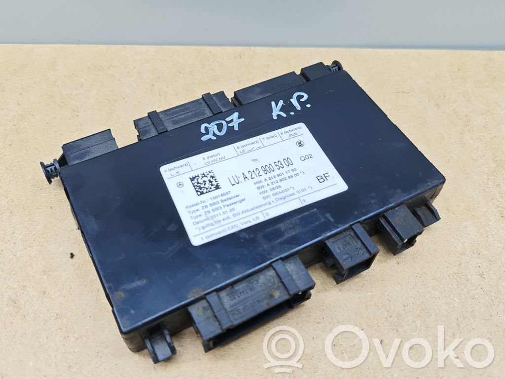 Mercedes-Benz E A207 Module de commande de siège 