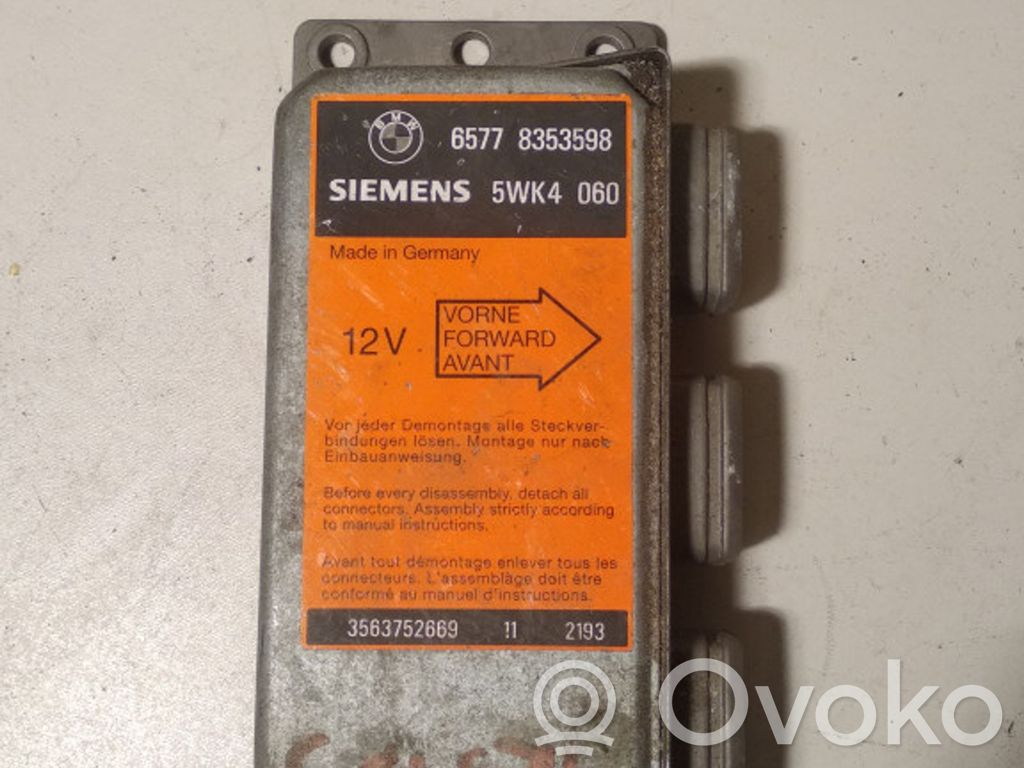Turvatyynyn ohjainlaite/moduuli   65778353598